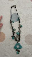 Collier Bohème Turquoise et Argenté - Esprit d'été
