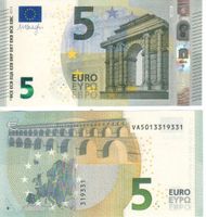 5 Euro WA deutschland printer V003 signatur drache unc