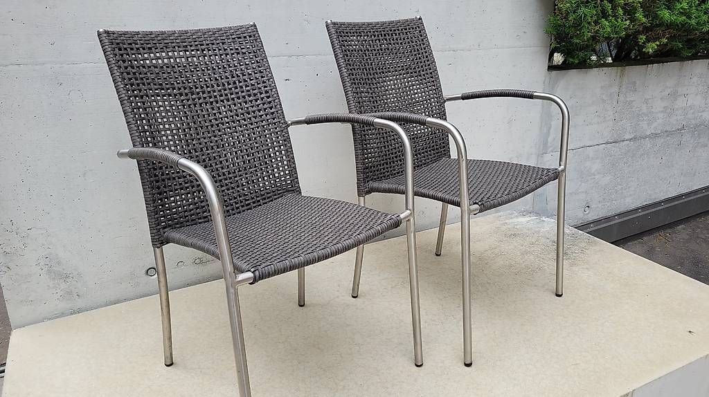 Sedie: 2 schöne Gartenstühle / Stühle stapelbar – Usato da Zofingen venduto da Loop_ReSale