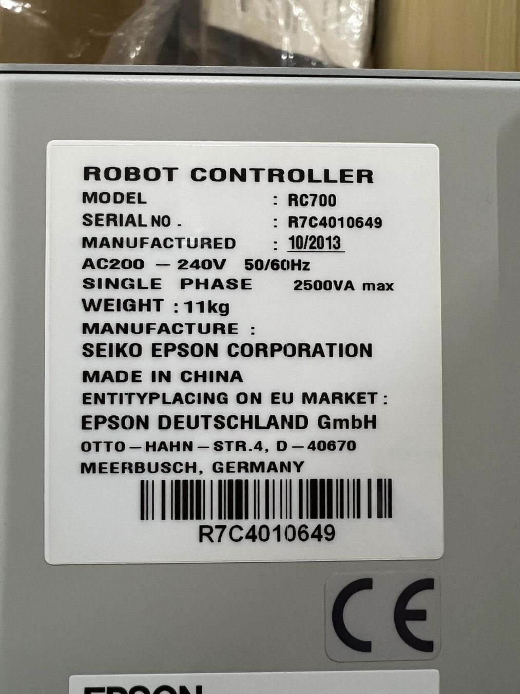Alle Werkzeuge: Roboter Epson C4-A901S inkl. RC700 Steue – Gebraucht aus Zuchwil von dragosmd-maschinen 8