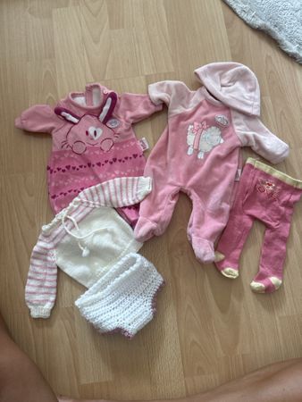 Puppenkleider Set 5 Teile Baby Born Annabell Rosa Grösse 38