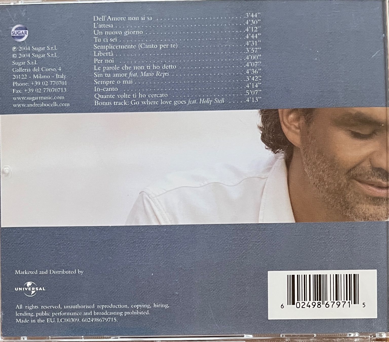 CDs: CD Andrea Bocelli – D'occasion à Renan BE par johncactus 1