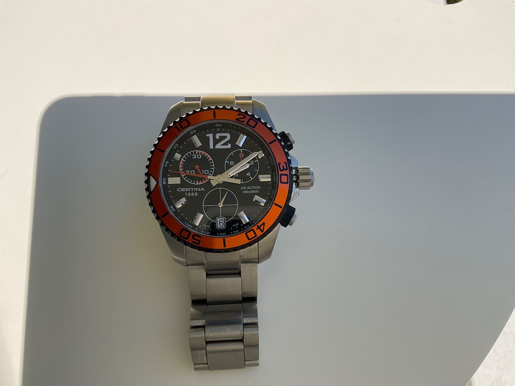 Certina Orologi: CERTINA DS Action Chronograph (orange) NEU – Nuovo (secondo la descrizione) da Neuchâtel venduto da BeatriceThierry 2