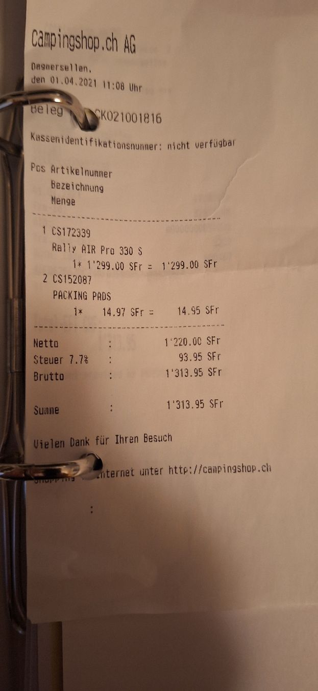 Kampa Tende : Luftzelt Kampa 330 – Usato da Oberkirch LU venduto da Hanspi1956