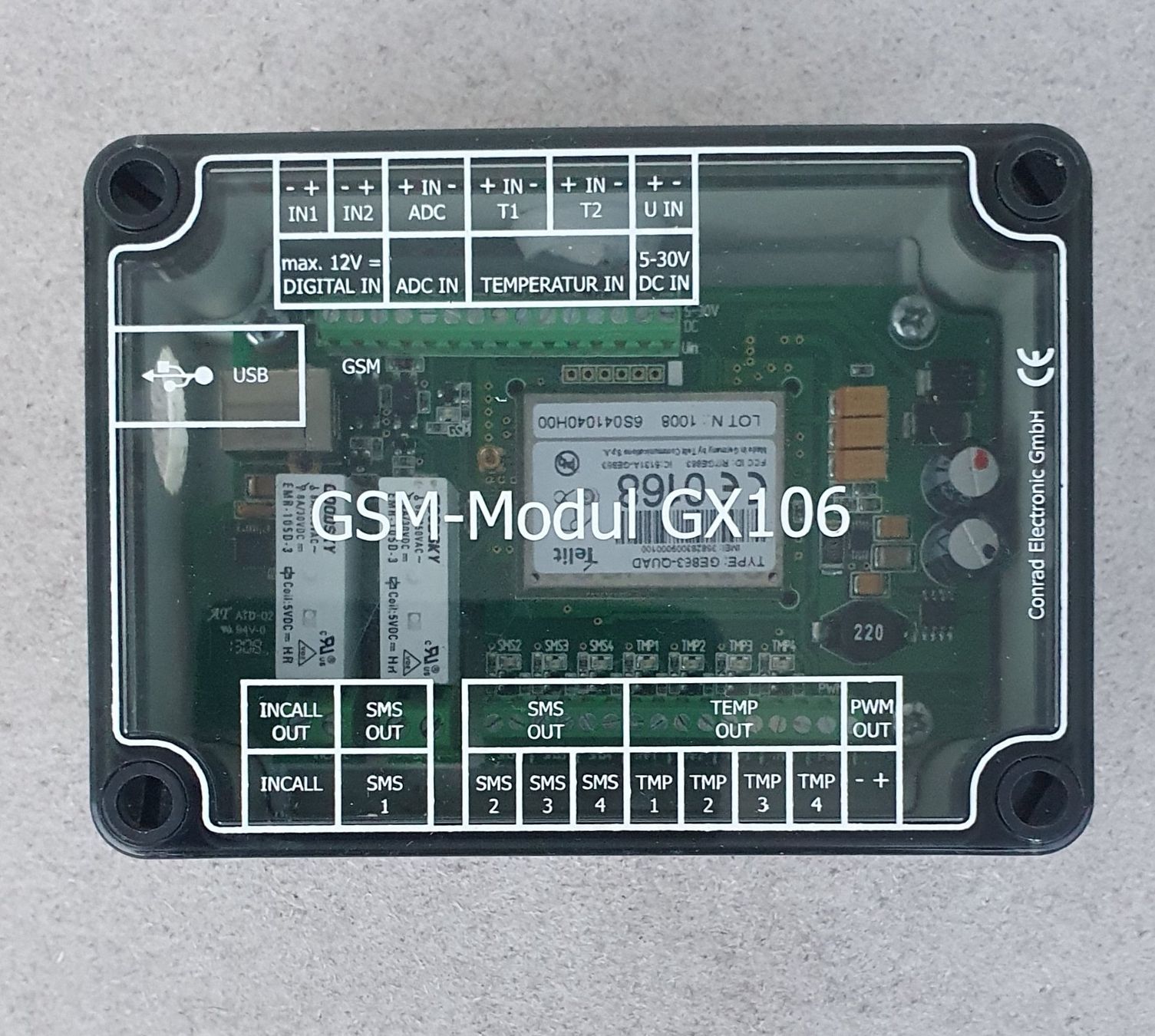 Componenti elettronici: Module GSM GX106 – Usato da Erde venduto da zakleblanc
