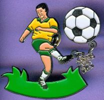 2 Pins  FUSSBALLER  Brasilien