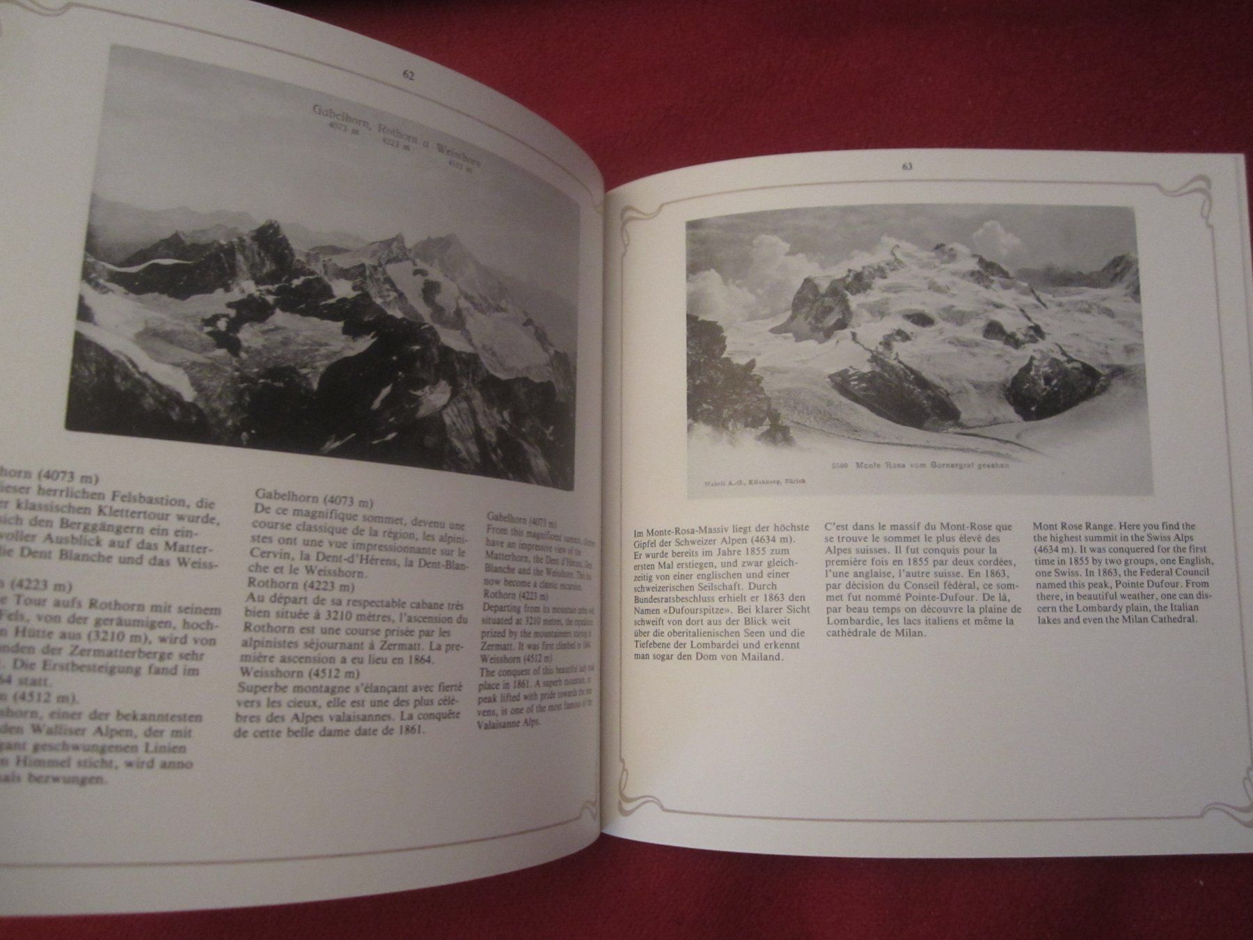 Livres: 2x Zermatt Bücher, alte Ansichtskarten, Walliser Alpen – D'occasion à Volketswil par nemo2000 3