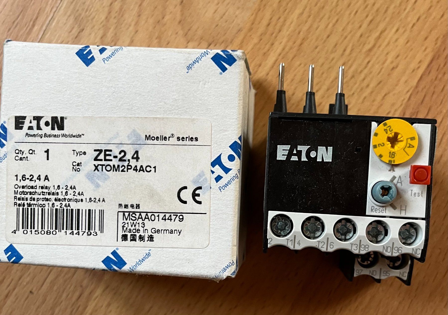 Eaton Componenti elettronici: Motorschutzrelais EATON ZE - 2,4 – Usato da Vilters venduto da Panera