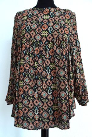 Repeat Bluse bunt Gr. S (38) Fledermausärmel schwarz rosa