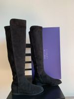 STUART WEITZMAN: Edler schwarzer Overknee-Stiefel, 37,5