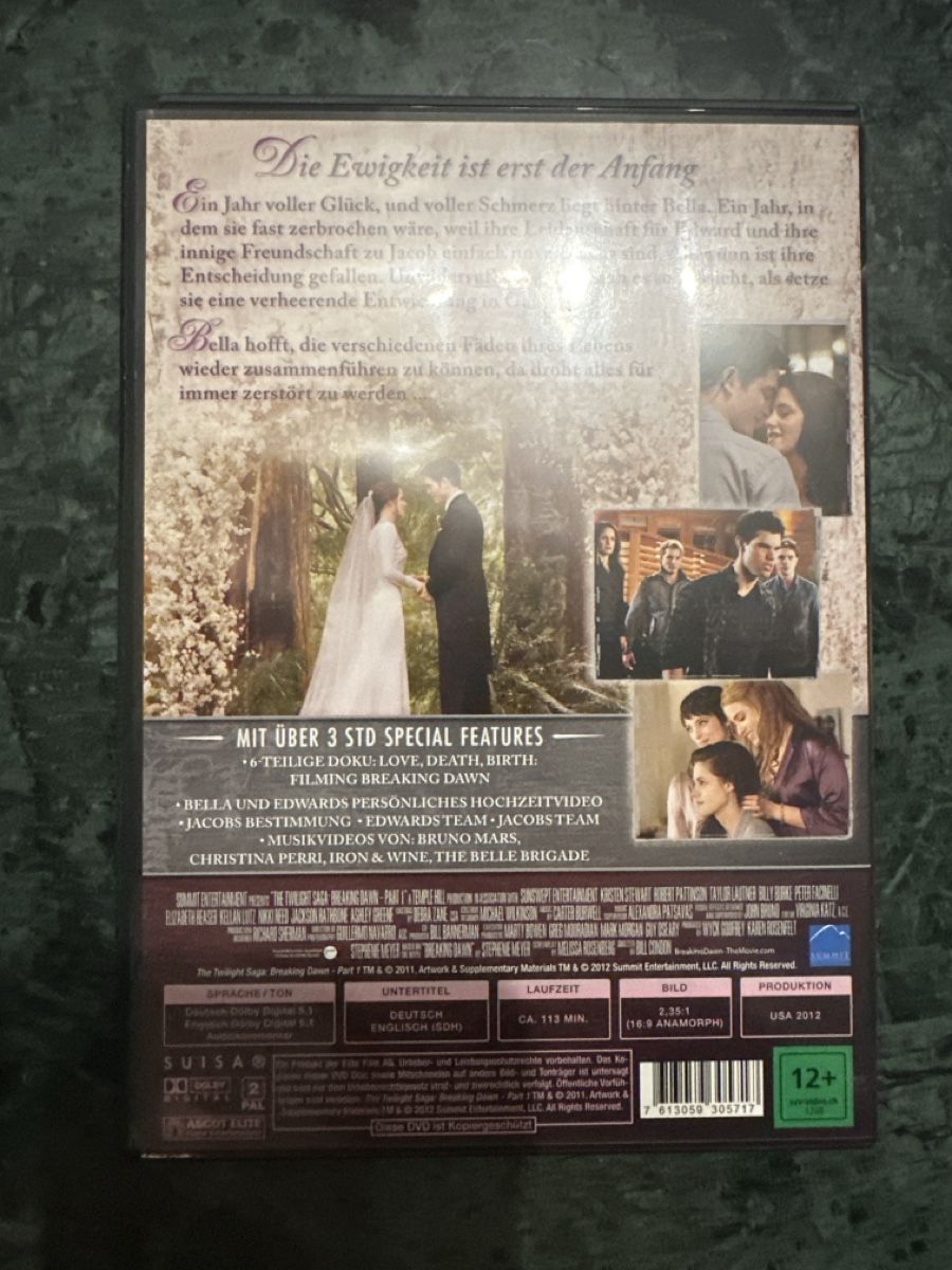 Tutti i DVDs: Twilight Breaking Dawn Teil 1, DVD – Usato da Ibach venduto da Viper39 1