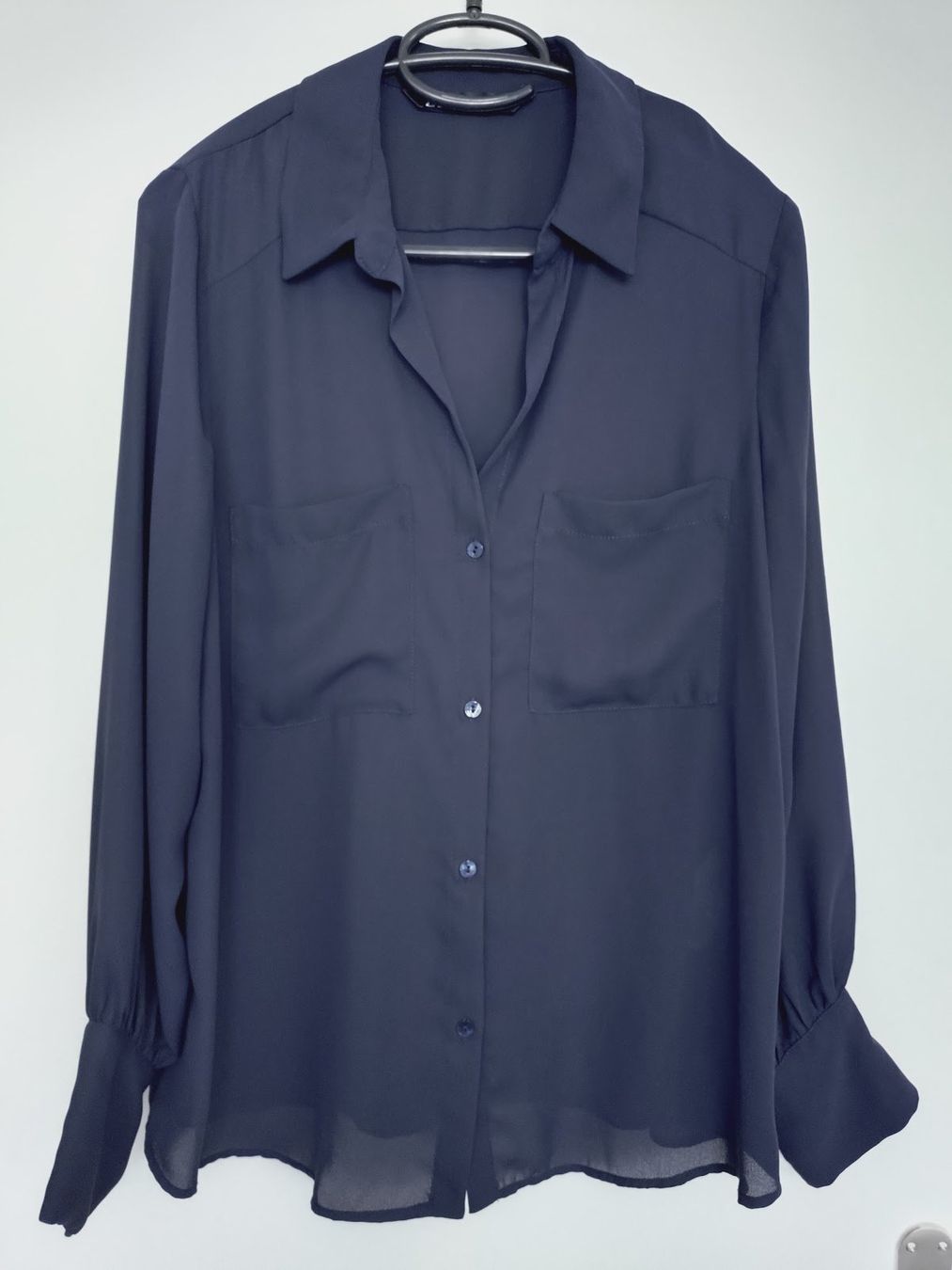 Zara Camicette: ZARA Damen Bluse dunkelblau Polyester Grösse S – Usato da Balgach venduto da lymax