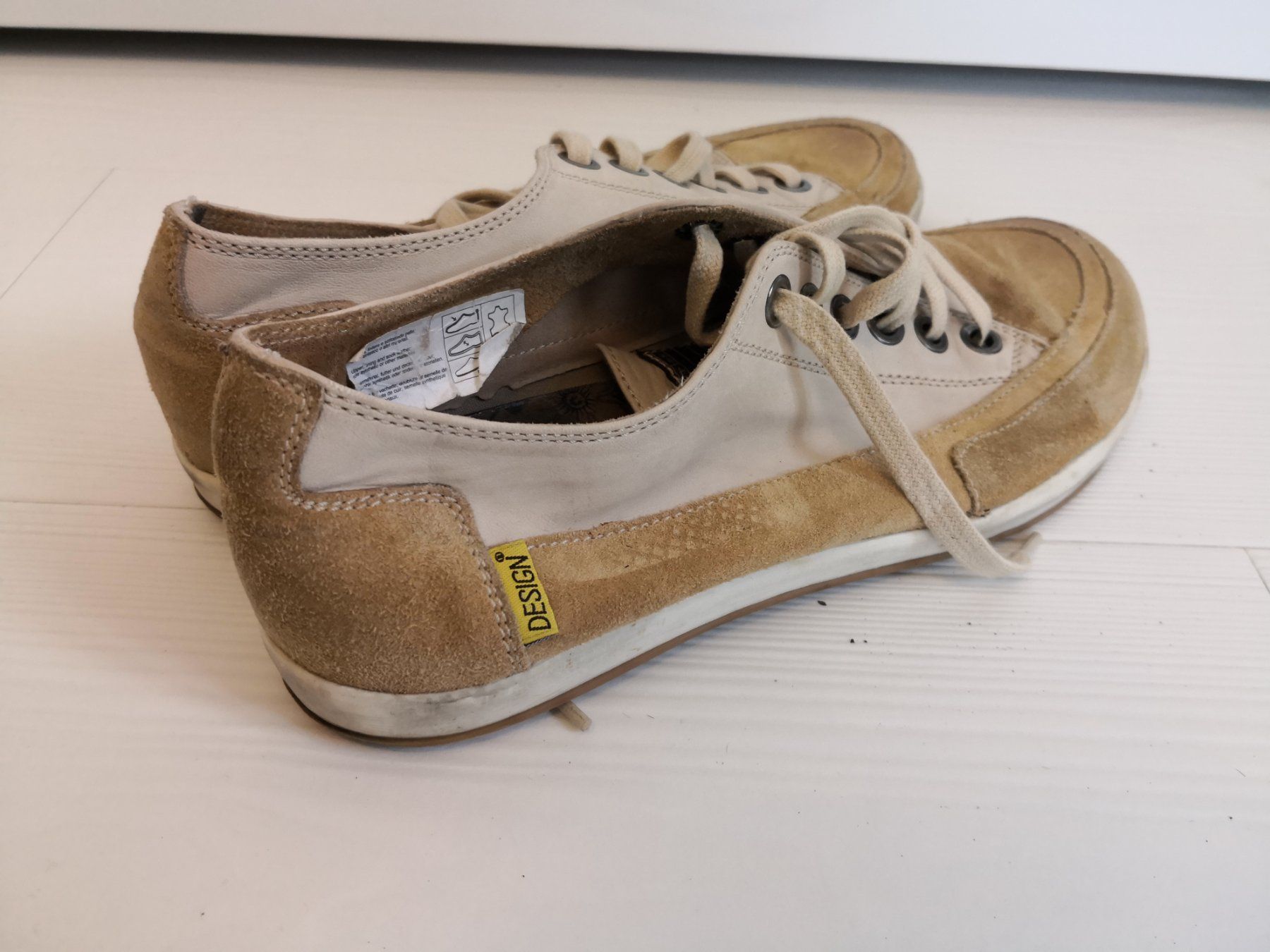 Herrenschuhe: 🤩PASITO WILDLEDER-LEDER-SNEAKER BEIGE – Gebraucht aus Olten von Naja-Twins-Twins 3