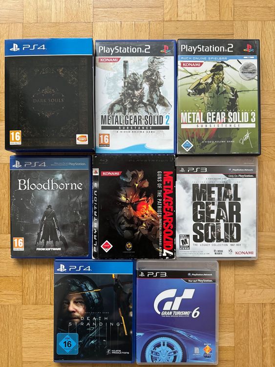 PS2/PS3/PS4 Spiele Sammlung Metal Gear Solid Dark Souls GT6 Kaufen auf Ricardo