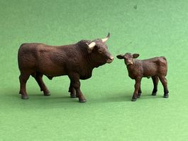 Papo Salers Rind mit Kalb 51186 und 51187 ähnlich Schleich