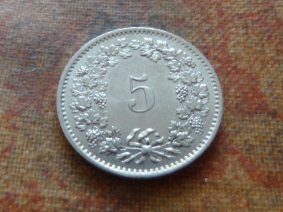 Alle Münzen: 5 Rp. 1976 – Gebraucht aus Romanel-sur-Lausanne von Swift13 1