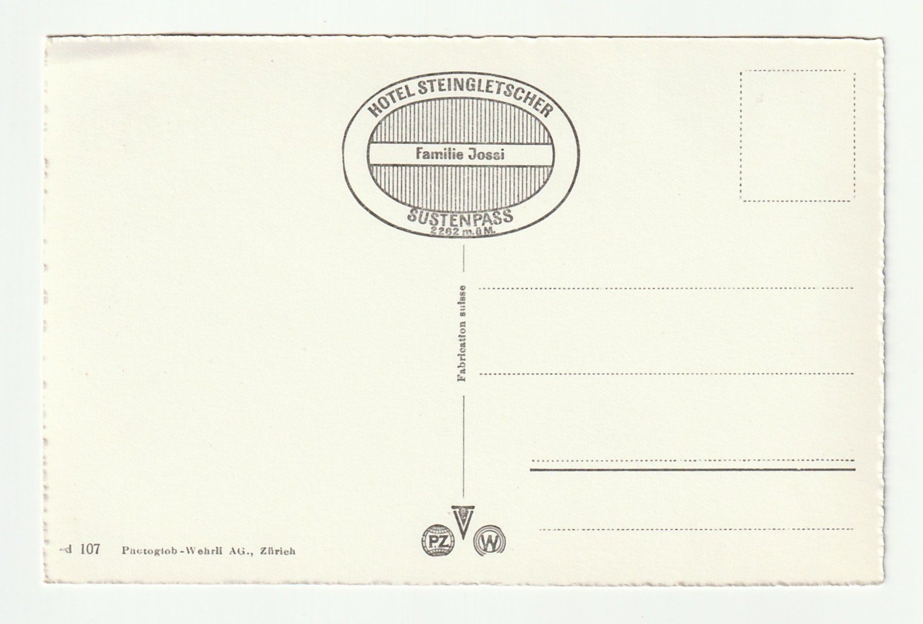 Cartes postales: Ansichtskarte Sustenstrasse Blick gegen Passhöhe – Neuf (Voir description) à St. Gallen par Ricardo_Deals 1