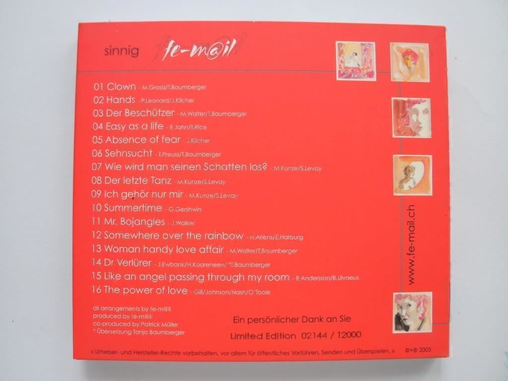 CD: CD - Fe-m@il - Sinnig – Usato da Grenchen venduto da Kogi7 2