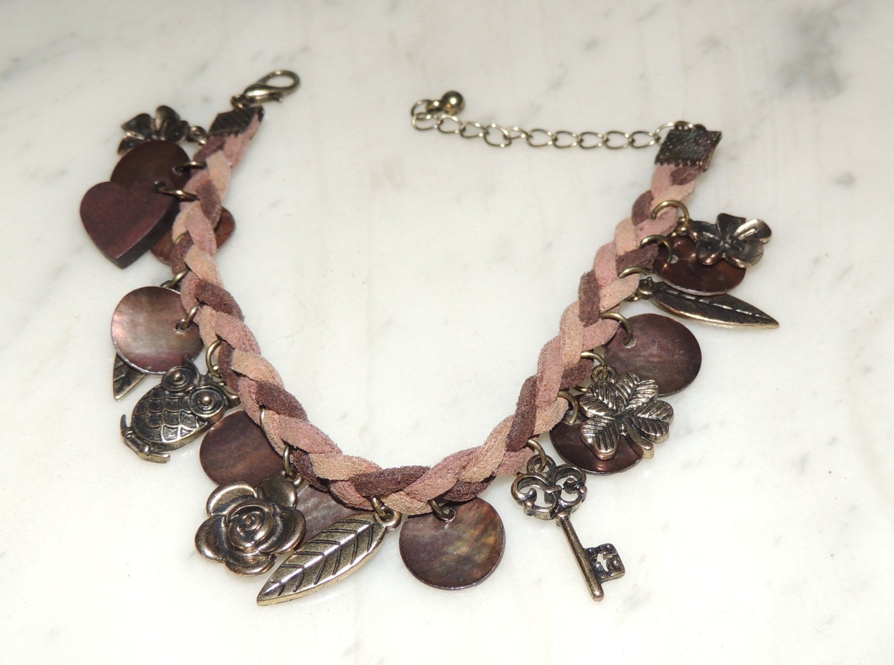 Bracciali & Braccialetti: SCHÖNES ARMBAND "LEDER-OPTIK & METALL" NEU – Nuovo (secondo la descrizione) da Au ZH venduto da FashionConsultant 1