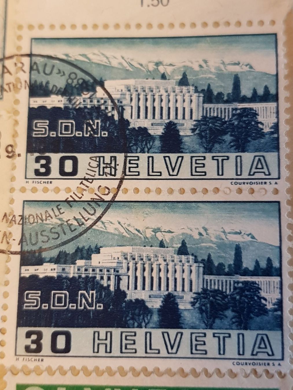 Tutti i francobolli: 212.3.01 Ret. Hornussen (150.-) – Usato da Buttikon SZ venduto da Mstrubeli 3