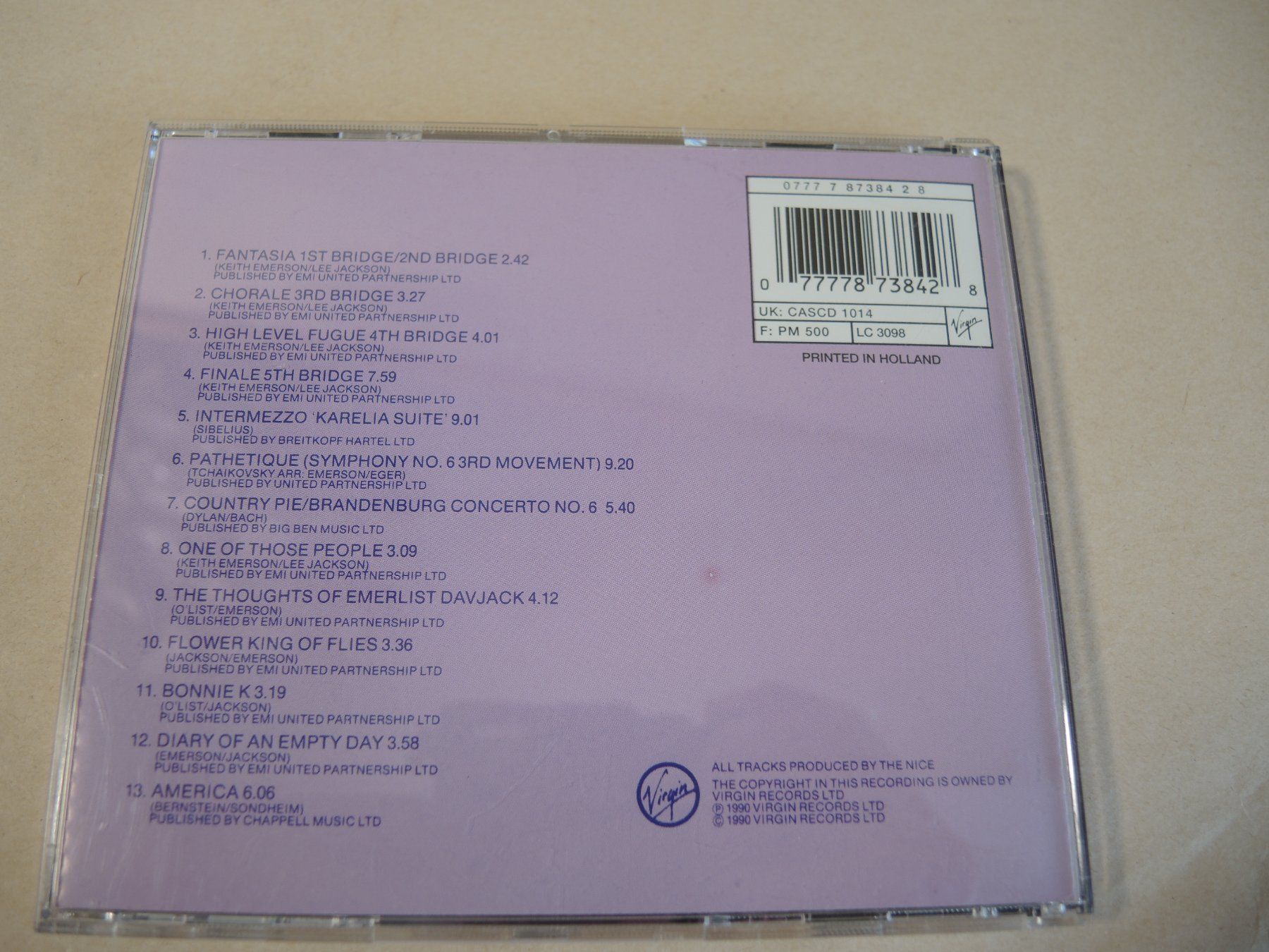 CD: The Nice - Five Bridges CD – Usato da Rorschach venduto da maeck8 3