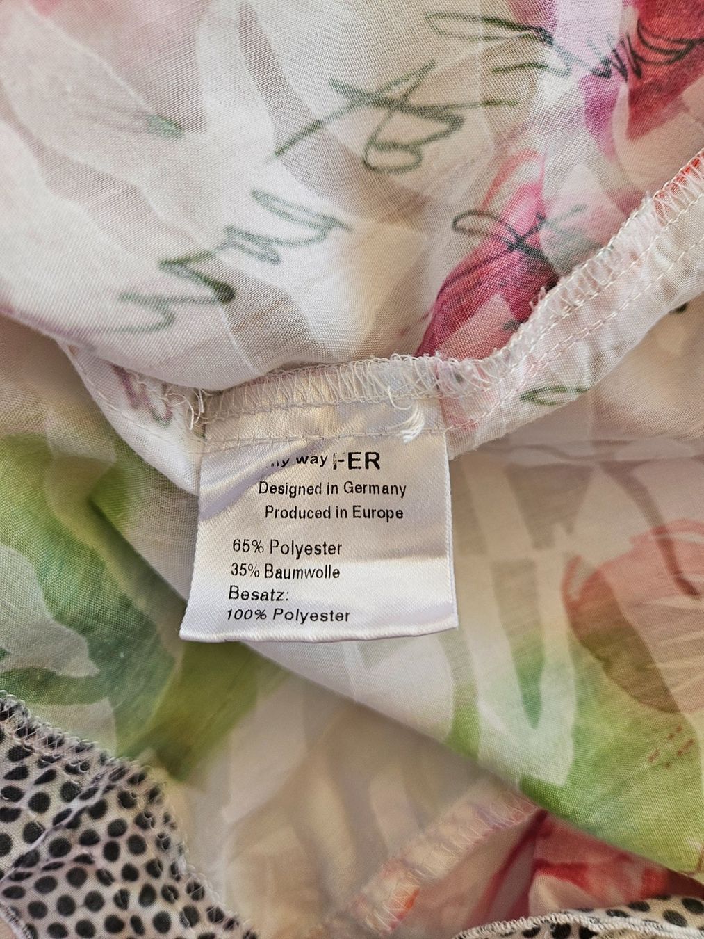 Camicette: Bluse Kurzarm Grösse 38 / M von FER mit Blumen transparent – Usato da Gossau ZH venduto da fashiontwo 6