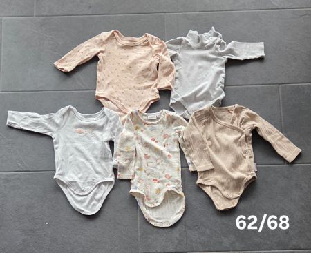 8 Stk, Baby Bodys Grösse 62/68, Langarm