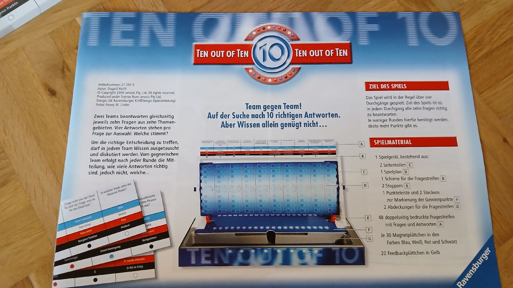 Ravensburger Giochi: TEN OUT OF TEN – Usato da Tramelan venduto da Belleza82 6