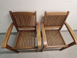 Gartenmöbel- Tisch u. 4 Stühle