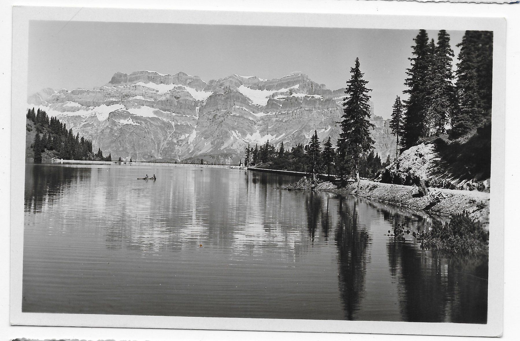 Cartoline postali: Stausee Garichte mit Glärnischmassiv – Usato da Hefenhofen venduto da Richsalz