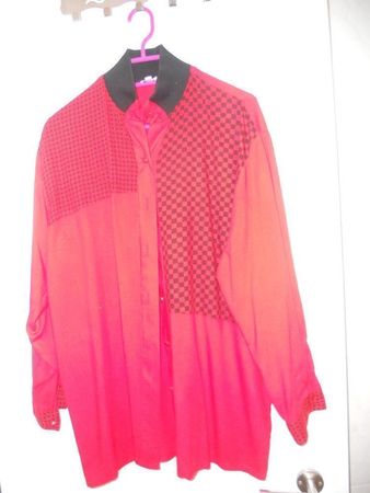 Neuw. Bluse - rot/schwarz kariert - Gr.M