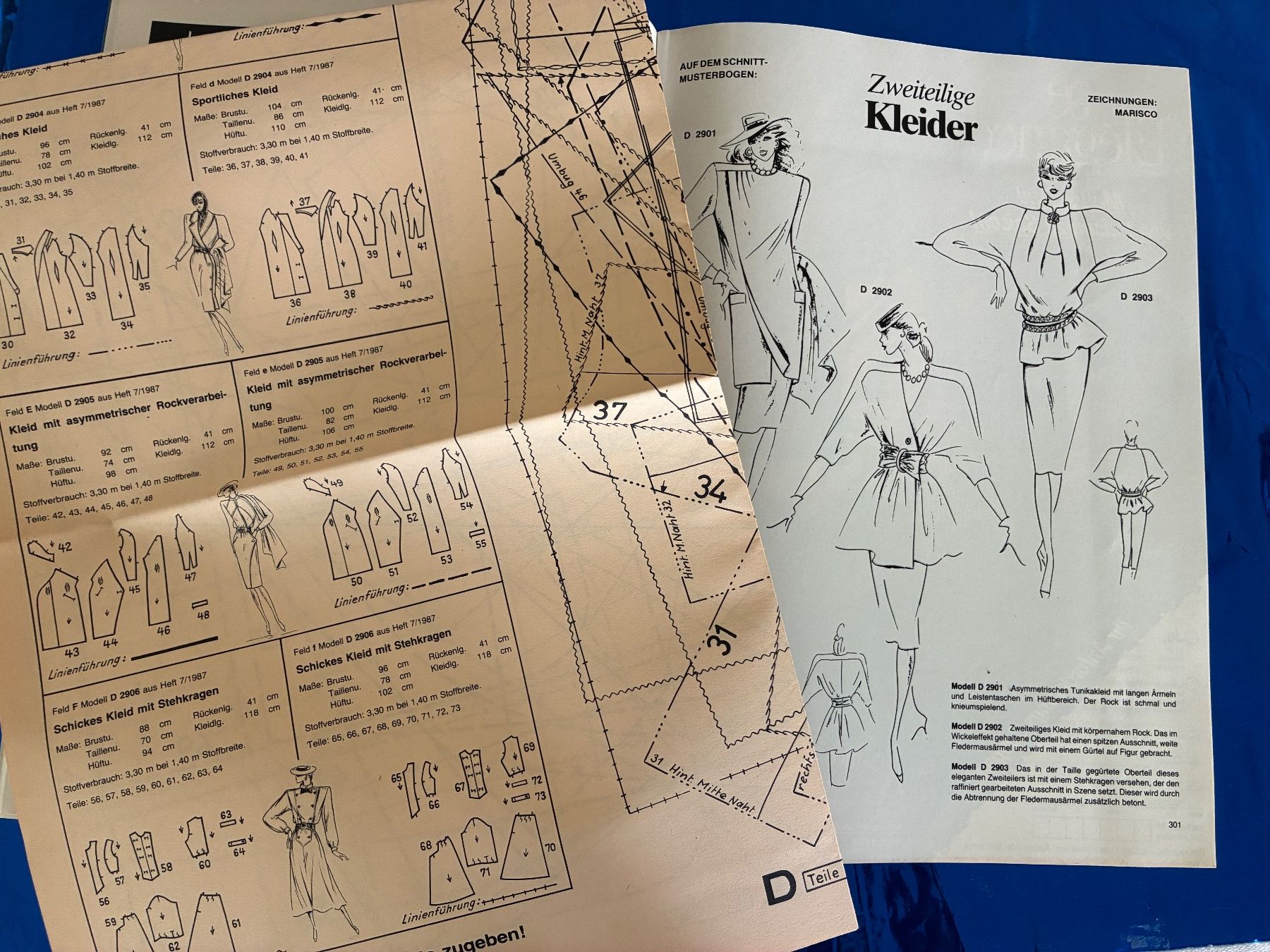 Cartamodelli: Rundschau 1987 Schnittmuster Mode Design Style – Usato da Aarwangen venduto da nemkin61 4