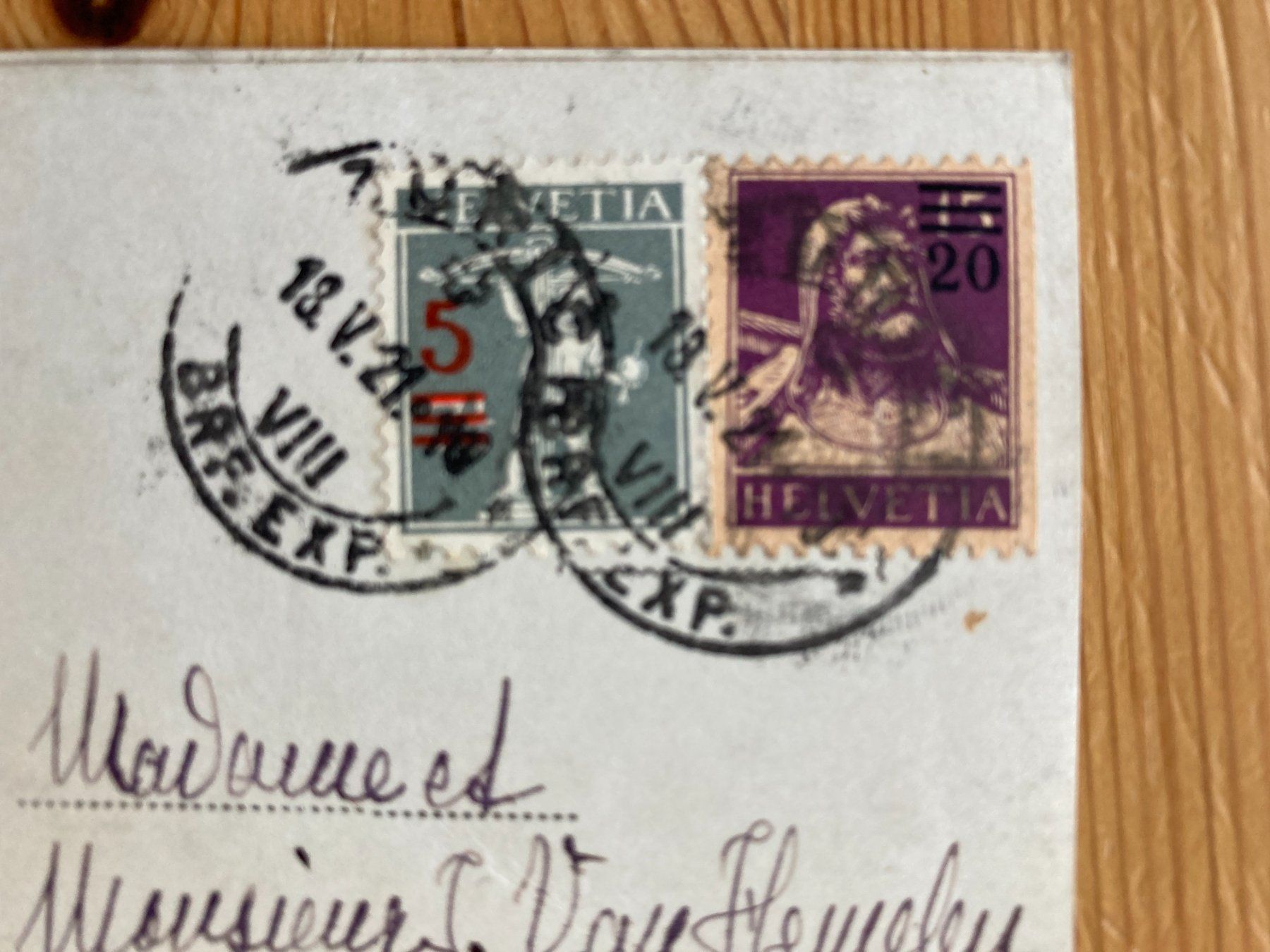 Cartoline postali: Muralto - Orselina - AK 1921 – Usato da Oberuzwil venduto da Henri09 1