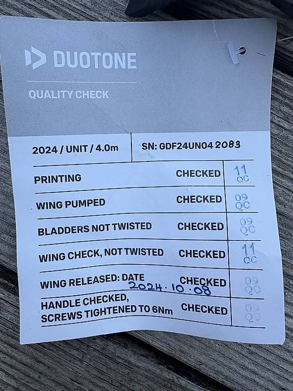 Duotone Surfen: Duotone Unit 4m2 2024 – Gebraucht aus Les Bioux von nie_hh99 4