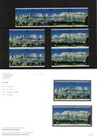 2017 Churfirsten 4er Streifen + 6x 2er Streifen postfrisch