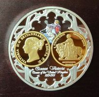 Farbmedaille Queen Victoria PP