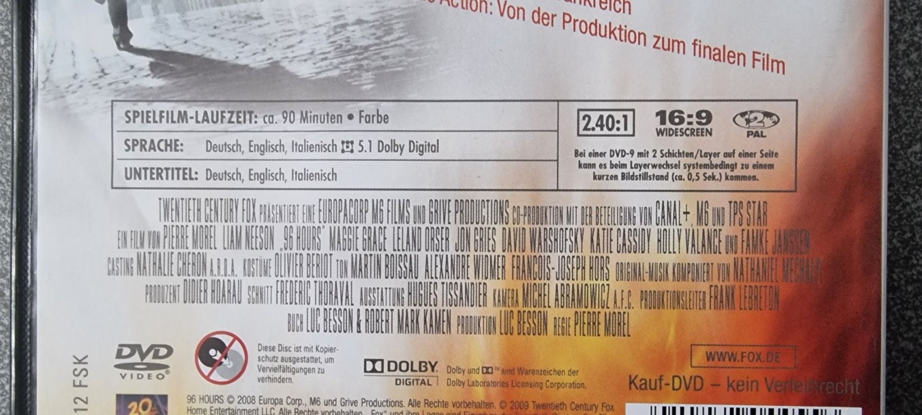 Tutti i DVDs: DVD 96 Hours taken  - Liam Neeson – Usato da Oetwil am See venduto da fineli2 1
