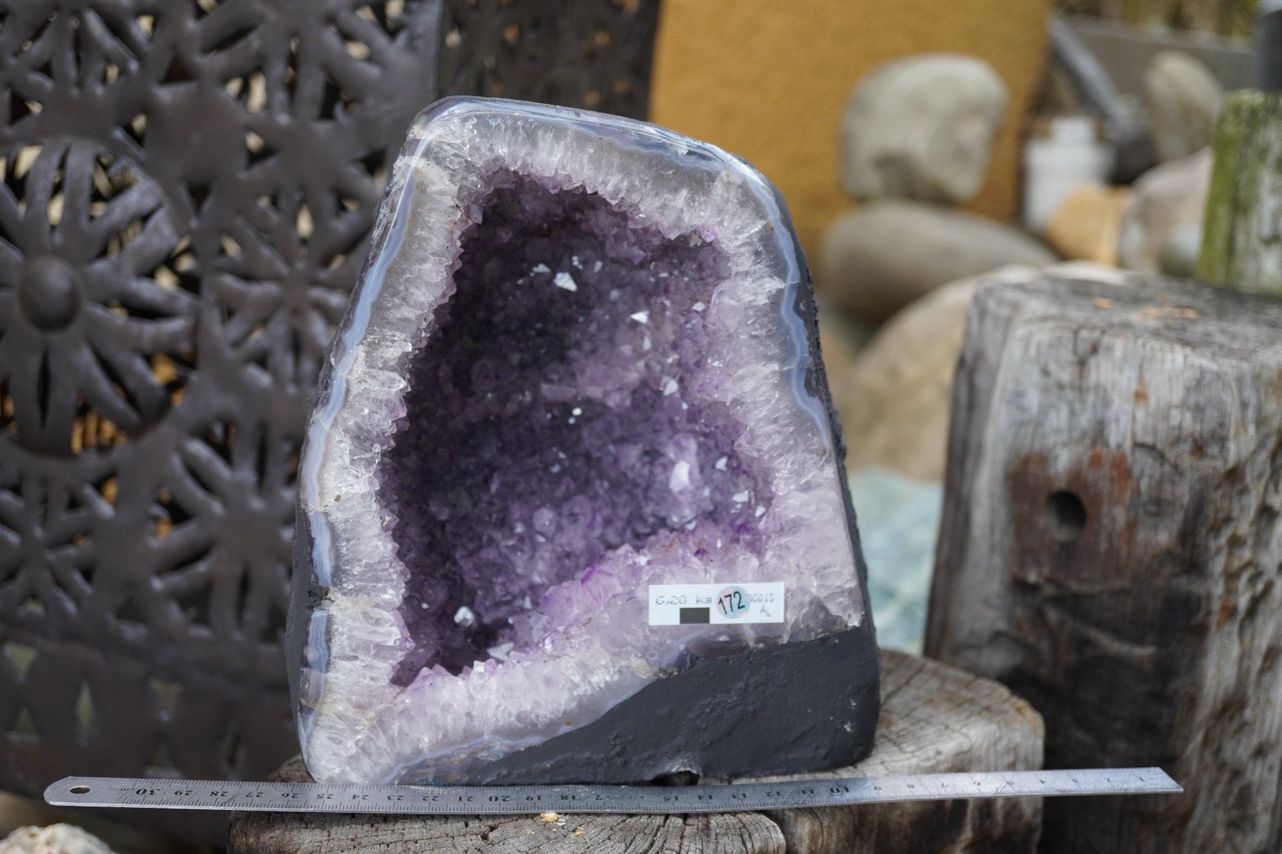 Minerali & Pietre curative: Amethyst   Druse  6.28kg     20cm x18cm    TOPSTONE – Nuovo e nell'imballaggio originale da Eschenbach SG venduto da topstone 5