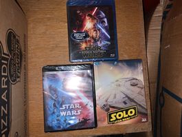 3 Star Wars Blu ray, UHD Steelbook