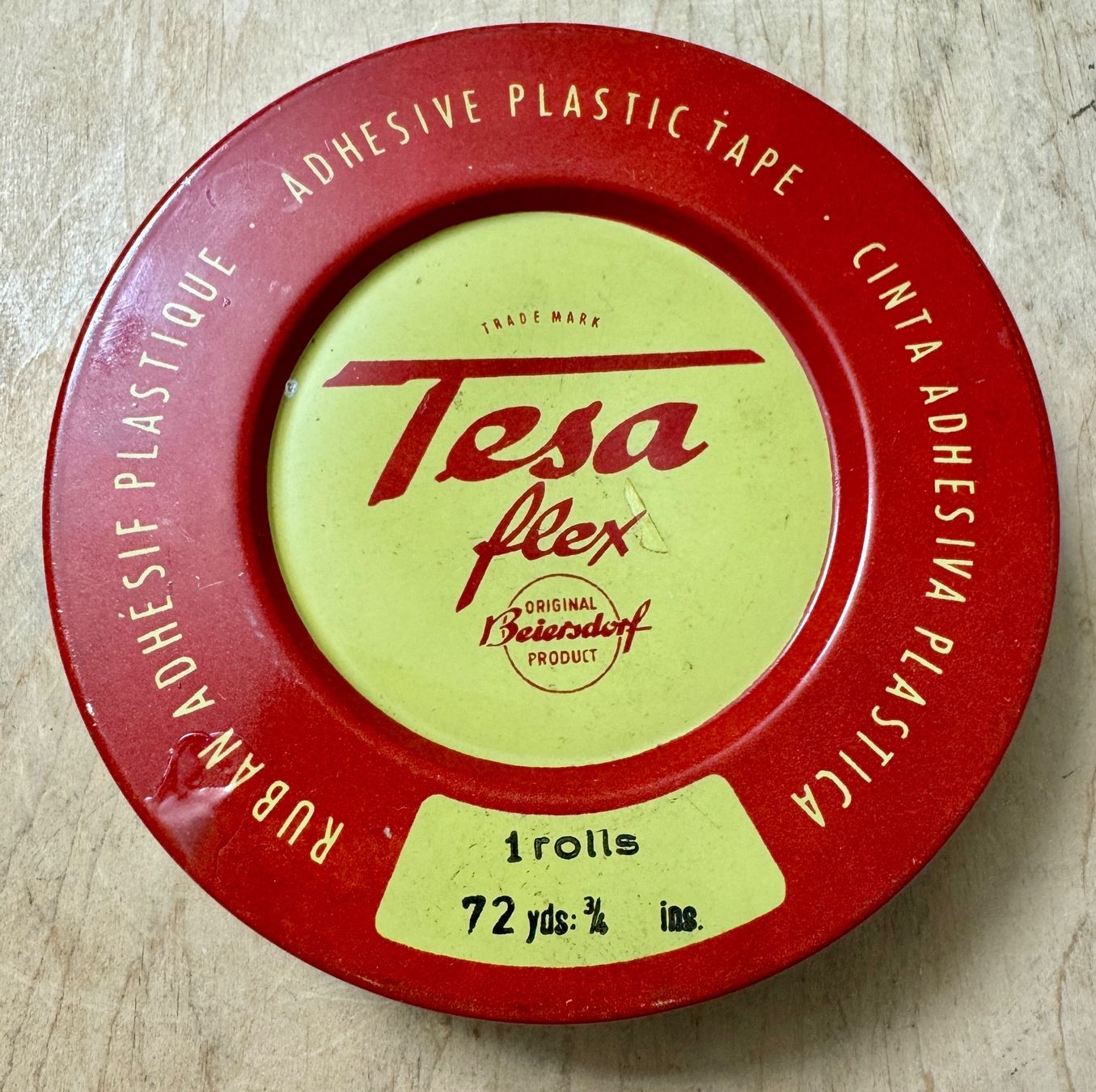 Barattoli: Alte Blechdose TESA flex - Beiersdorf - 12.5 cm – Usato da Rothrist venduto da Luckywinner