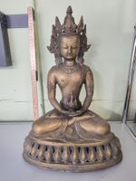 Tibetische Bronze Statue Bodhisattva Asiatica Figur