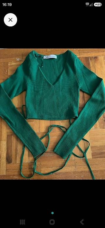 Pulls & Sweat-shirts: Pull Zara vert à nouer, taille S. etat neuf – D'occasion à Monthey par Chez-Dani-81