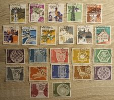 Lote sellos Suiza, 1973-1980