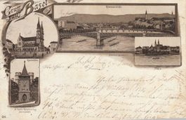 AK  Gruss aus Basel Litho 1892