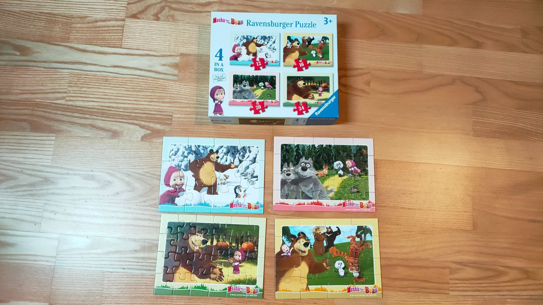 Ravensburger Puzzle: Ravensburger Puzzle 3+ Masha and the Bear 4 in einer Box – Usato da Ins venduto da variable 1
