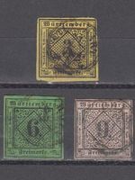 Württemberg 3 Werte