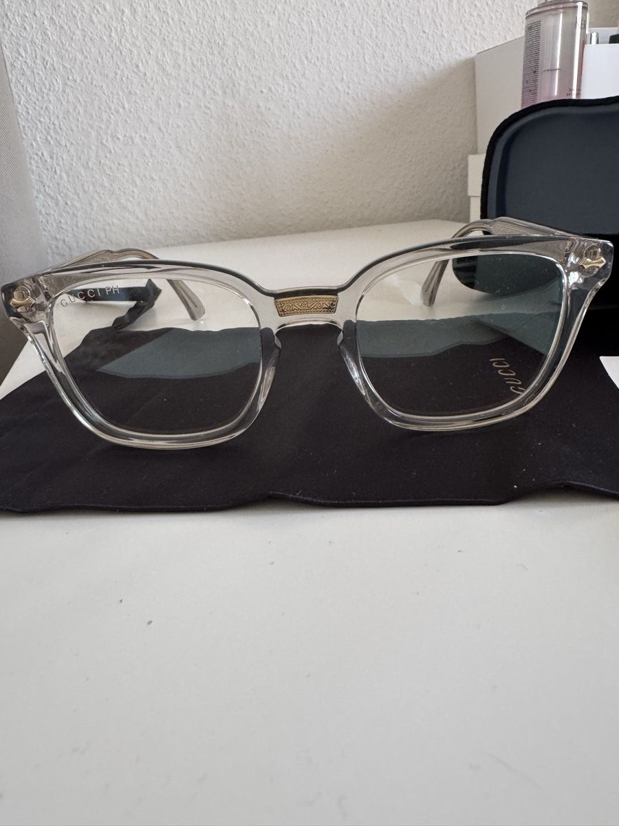 Gucci Occhiali & Lenti: Gucci Sonnenbrille transparent mit Etui – Usato da Basel venduto da jul_8kpx 2