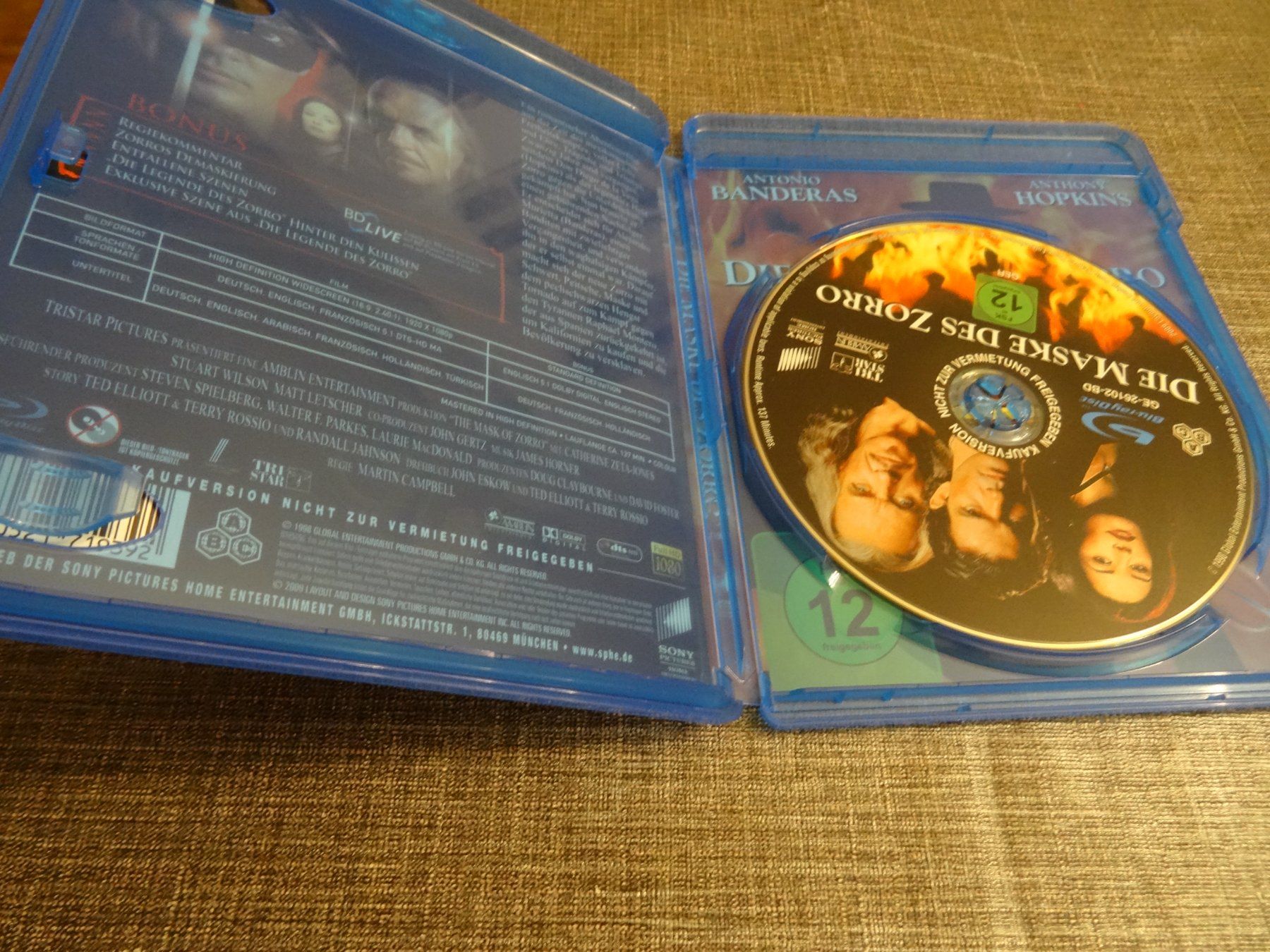 Alle DVDs: Die Maske des Zorro Blu-ray – Gebraucht aus Olten von Disc-Verkauf 1