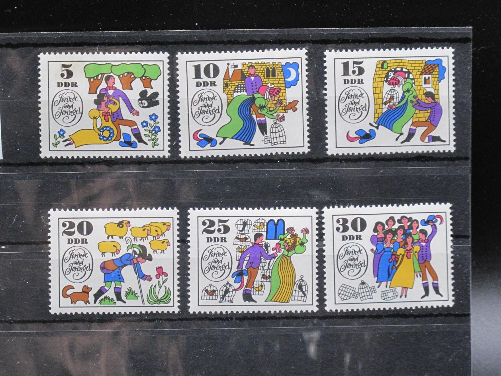 Tutti i francobolli: DDR 1969 Märchen IV Jorinde&Joringel ** – Usato da Wil SG venduto da fva01