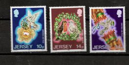 Briefmarken Jersey 393/95 Weihnachten 1986 **